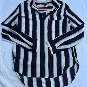 Ann Taylor Striped Blouse - S